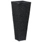 vidaXL Letti Rialzati da Giardino 3 pz in Giacinto Intrecciato Nero vidaXL Letti Rialzati da Giardino 3 pz in Giacinto Intrecciato Nero