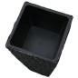 vidaXL Letti Rialzati da Giardino 3 pz in Giacinto Intrecciato Nero vidaXL Letti Rialzati da Giardino 3 pz in Giacinto Intrecciato Nero