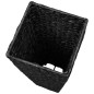 vidaXL Letti Rialzati da Giardino 3 pz in Giacinto Intrecciato Nero vidaXL Letti Rialzati da Giardino 3 pz in Giacinto Intrecciato Nero