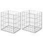 vidaXL Gabbioni 2 pz in Acciaio Zincato 30x30x40 cm vidaXL Gabbioni 2 pz in Acciaio Zincato 30x30x40 cm