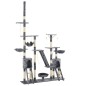 vidaXL Albero per Gatti Tiragraffi Sisal 230-250cm Stampa Zampe Grigio vidaXL Albero per Gatti Tiragraffi Sisal 230-250cm Stampa Zampe Grigio