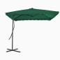 vidaXL Ombrellone da Esterni con Palo in Acciaio 250x250 cm Verde vidaXL Ombrellone da Esterni con Palo in Acciaio 250x250 cm Verde