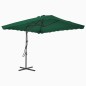 vidaXL Ombrellone da Esterni con Palo in Acciaio 250x250 cm Verde vidaXL Ombrellone da Esterni con Palo in Acciaio 250x250 cm Verde