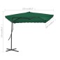 vidaXL Ombrellone da Esterni con Palo in Acciaio 250x250 cm Verde vidaXL Ombrellone da Esterni con Palo in Acciaio 250x250 cm Verde