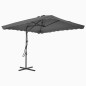 vidaXL Ombrellone da Esterni con Palo in Acciaio 250x250cm Antracite vidaXL Ombrellone da Esterni con Palo in Acciaio 250x250cm Antracite