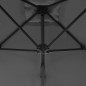 vidaXL Ombrellone da Esterni con Palo in Acciaio 250x250cm Antracite vidaXL Ombrellone da Esterni con Palo in Acciaio 250x250cm Antracite