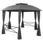 vidaXL Gazebo Padiglione da Giardino con Tende Esagonale 360x265 cm vidaXL Gazebo Padiglione da Giardino con Tende Esagonale 360x265 cm