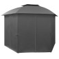 vidaXL Gazebo Padiglione da Giardino con Tende Esagonale 360x265 cm vidaXL Gazebo Padiglione da Giardino con Tende Esagonale 360x265 cm