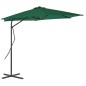 vidaXL Ombrellone da Esterni con Palo in Acciaio 300 cm Verde vidaXL Ombrellone da Esterni con Palo in Acciaio 300 cm Verde