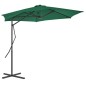 vidaXL Ombrellone da Esterni con Palo in Acciaio 300 cm Verde vidaXL Ombrellone da Esterni con Palo in Acciaio 300 cm Verde