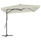 vidaXL Ombrellone da Esterni con Palo in Acciaio 250x250 cm Sabbia vidaXL Ombrellone da Esterni con Palo in Acciaio 250x250 cm Sabbia
