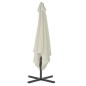 vidaXL Ombrellone da Esterni con Palo in Acciaio 250x250 cm Sabbia vidaXL Ombrellone da Esterni con Palo in Acciaio 250x250 cm Sabbia