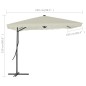vidaXL Ombrellone da Esterni con Palo in Acciaio 250x250 cm Sabbia vidaXL Ombrellone da Esterni con Palo in Acciaio 250x250 cm Sabbia