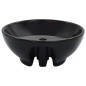 vidaXL Lavandino con Troppopieno 46,5x18 cm in Ceramica Nero