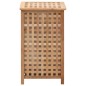 vidaXL Portabiancheria 39x39x65 cm in Legno Massello di Noce vidaXL Portabiancheria 39x39x65 cm in Legno Massello di Noce