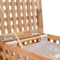 vidaXL Portabiancheria 39x39x65 cm in Legno Massello di Noce vidaXL Portabiancheria 39x39x65 cm in Legno Massello di Noce