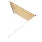 vidaXL Tenda da Sole Retrattile 250x150 cm Giallo e Bianco vidaXL Tenda da Sole Retrattile 250x150 cm Giallo e Bianco