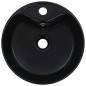 vidaXL Lavandino con Troppopieno 36x13 cm in Ceramica Nero