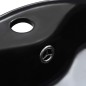 vidaXL Lavandino con Troppopieno 36x13 cm in Ceramica Nero