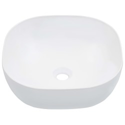 vidaXL Lavandino 42,5x42,5x14,5 cm in Ceramica Bianco