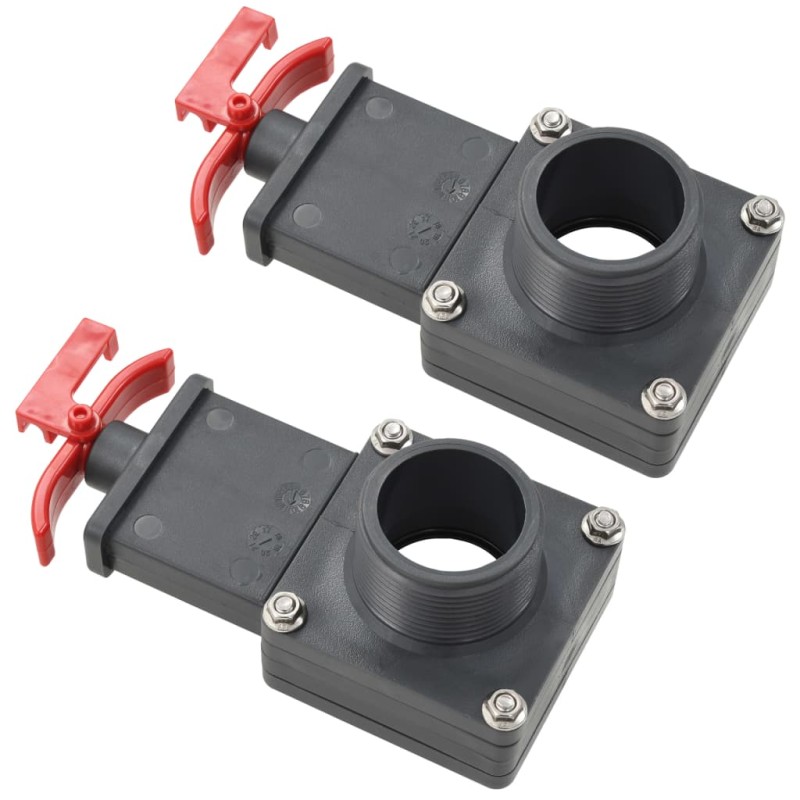 vidaXL Valvola a Saracinesca per Piscina 2 pz 1,5" vidaXL Valvola a Saracinesca per Piscina 2 pz 1,5"