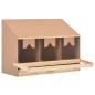 vidaXL Casetta Cova per Galline 3 Scomparti 93x40x65cm Legno di Pino vidaXL Casetta Cova per Galline 3 Scomparti 93x40x65cm Legno di Pino