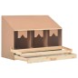 vidaXL Casetta Cova per Galline 3 Scomparti 93x40x65cm Legno di Pino vidaXL Casetta Cova per Galline 3 Scomparti 93x40x65cm Legno di Pino