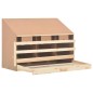 vidaXL Casetta Cova per Galline 3 Scomparti 93x40x65cm Legno di Pino vidaXL Casetta Cova per Galline 3 Scomparti 93x40x65cm Legno di Pino