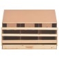 vidaXL Casetta Cova per Galline 3 Scomparti 93x40x65cm Legno di Pino vidaXL Casetta Cova per Galline 3 Scomparti 93x40x65cm Legno di Pino
