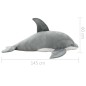 vidaXL Giocattolo di Peluche Delfino Grigio vidaXL Giocattolo di Peluche Delfino Grigio
