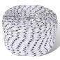 vidaXL Corda Nautica Intrecciata in Poliestere 6 mm 500 m Bianco vidaXL Corda Nautica Intrecciata in Poliestere 6 mm 500 m Bianco