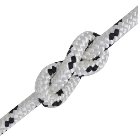 vidaXL Corda Nautica Intrecciata in Poliestere 6 mm 500 m Bianco