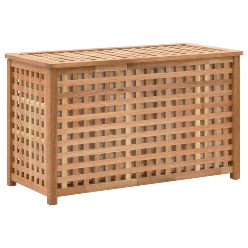 vidaXL Cesto per Biancheria 77,5x37,5x46,5 cm in Legno Massello di Noce vidaXL Cesto per Biancheria 77,5x37,5x46,5 cm in Legno Massello di Noce