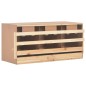 vidaXL Casetta Cova per Galline 3 Scomparti 96x40x65cm Legno di Pino vidaXL Casetta Cova per Galline 3 Scomparti 96x40x65cm Legno di Pino