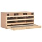 vidaXL Casetta Cova per Galline 3 Scomparti 96x40x65cm Legno di Pino vidaXL Casetta Cova per Galline 3 Scomparti 96x40x65cm Legno di Pino