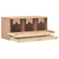 vidaXL Casetta Cova per Galline 3 Scomparti 96x40x65cm Legno di Pino vidaXL Casetta Cova per Galline 3 Scomparti 96x40x65cm Legno di Pino