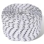 vidaXL Corda Marina Intrecciata in Poliestere 8 mm 250 m Bianco vidaXL Corda Marina Intrecciata in Poliestere 8 mm 250 m Bianco