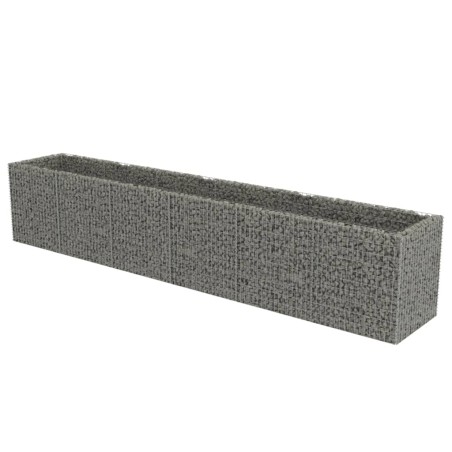 vidaXL Gabbione Letto Rialzato in Acciaio Zincato 540x90x100 cm