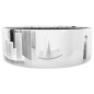 vidaXL Lavandino 40x15 cm in Ceramica Argento