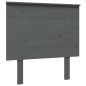 Testiera per Letto Grigia 79x6x82,5cm in Legno Massello di Pino Testiera per Letto Grigia 79x6x82,5cm in Legno Massello di Pino