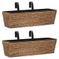 vidaXL Fioriere da Giardino 2 pz in Giacinto Intrecciato 