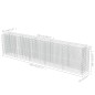 vidaXL Gabbione Letto Rialzato in Acciaio Zincato 450x50x100 cm vidaXL Gabbione Letto Rialzato in Acciaio Zincato 450x50x100 cm