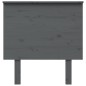 Testiera per Letto Grigia 79x6x82,5cm in Legno Massello di Pino Testiera per Letto Grigia 79x6x82,5cm in Legno Massello di Pino