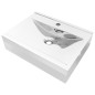 vidaXL Lavandino con Troppopieno 60x46x16 cm in Ceramica Argento