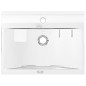 vidaXL Lavandino con Troppopieno 60x46x16 cm in Ceramica Argento