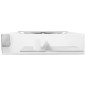 vidaXL Lavandino con Troppopieno 60x46x16 cm in Ceramica Argento