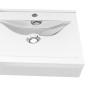 vidaXL Lavandino con Troppopieno 60x46x16 cm in Ceramica Argento