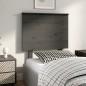 Testiera per Letto Grigia 79x6x82,5cm in Legno Massello di Pino Testiera per Letto Grigia 79x6x82,5cm in Legno Massello di Pino