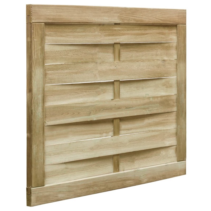 vidaXL Cancello da Giardino in Legno di Pino Impregnato 100x75cm Verde vidaXL Cancello da Giardino in Legno di Pino Impregnato 100x75cm Verde