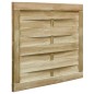 vidaXL Cancello da Giardino in Legno di Pino Impregnato 100x75cm Verde vidaXL Cancello da Giardino in Legno di Pino Impregnato 100x75cm Verde